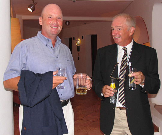 Kevin and John raise their spirits